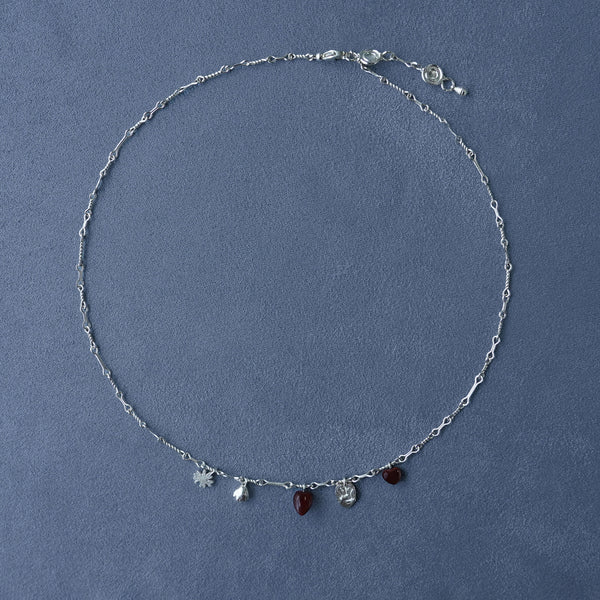 SALE E PEPE Tanabata Special Series Sterling Silver Wish Necklace SEP-SP04N35-YIN Silver